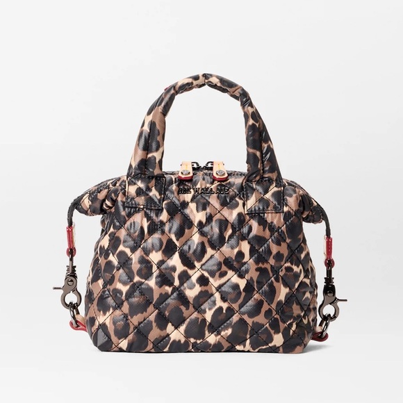 MZ Wallace Handbags - NWT MZ Wallace Micro Sutton Quilted Nylon Leopard Bag